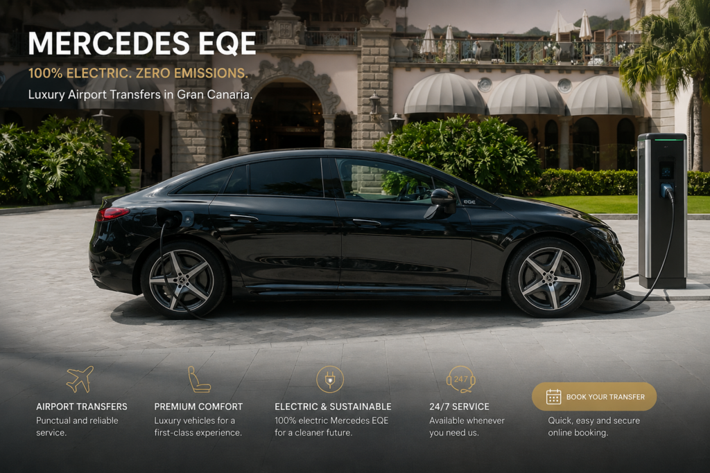 Mercedes EQE electric airport transfer Gran Canaria